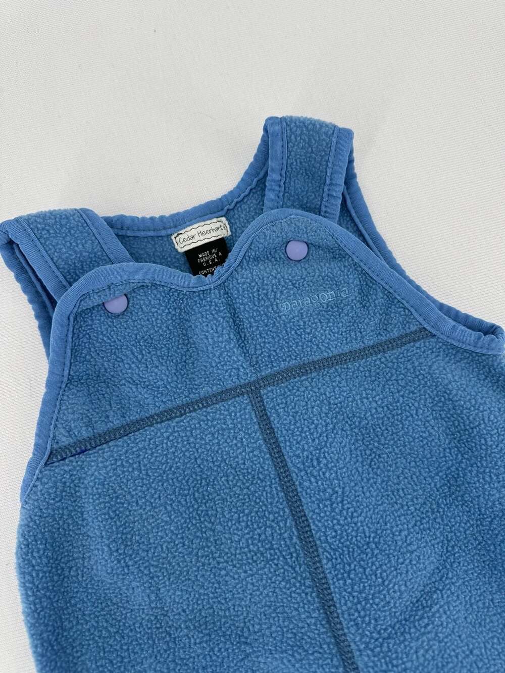 Patagonia Baby Synchilla Fleece Overalls Blue